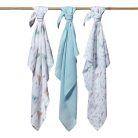 BabyOno textilpelenka színes 3db bambusz világoskék 397/12