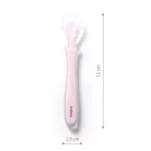 BabyOno etetőkanál szilikon flexibilis rózsaszín 785/03