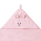 BabyOno fürdőlepedő kapucnis bambusz 100x100cm egérfülekkel rózsaszín 1553/01