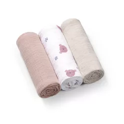   BabyOno textilpelenka színes 3db gyűrt muszlin szürke 828/03