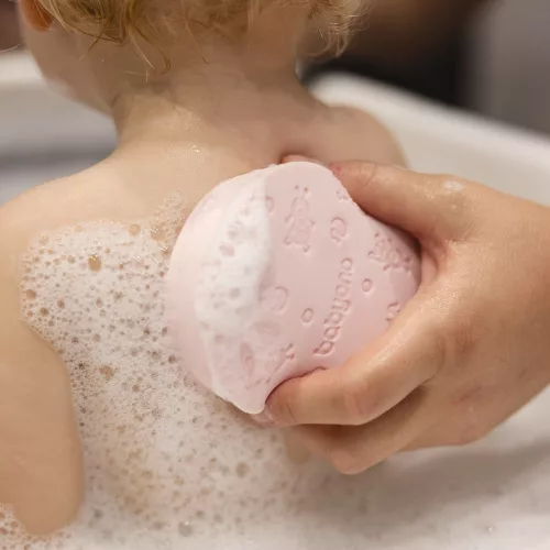 BabyOno babafürdető szivacs puha rózsaszín 1640/01