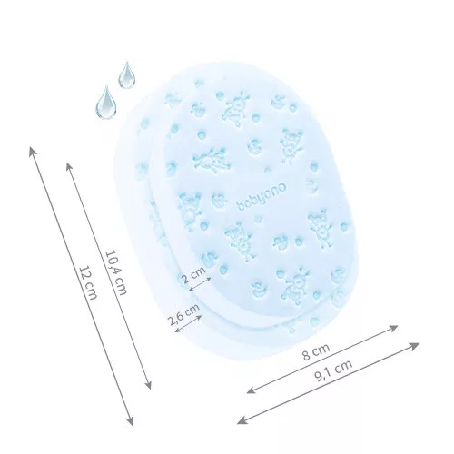 BabyOno babafürdető szivacs puha kék 1640/02
