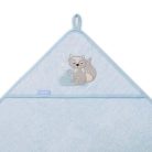 BabyOno fürdőlepedő kapucnis bambusz 100x100cm kék farkas 346/05