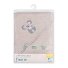 BabyOno fürdőlepedő kapucnis bambusz 100x100cm szürke koala 346/06