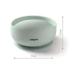 BabyOno tálka szilikon tapadó aljú menta 1481/03