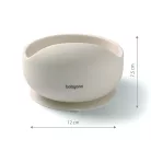 BabyOno tálka szilikon tapadó aljú bézs 1481/04