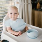 BabyOno előke szilikon ultravékony állítható kék 1639/01