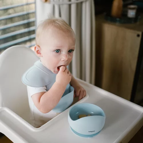 BabyOno előke szilikon állítható kék 1639/01