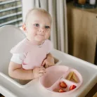 BabyOno előke szilikon állítható rózsaszín 1639/02