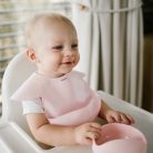BabyOno előke szilikon ultravékony állítható rózsaszín 1639/02