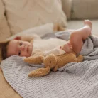 BabyOno babatakaró organikus pamut kötött 75x100cm szürke 1647/02