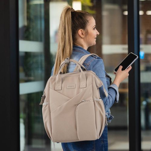 BabyOno pelenkázó táska MODERN STYLE hátizsák 27x40x19cm bézs 1649/02