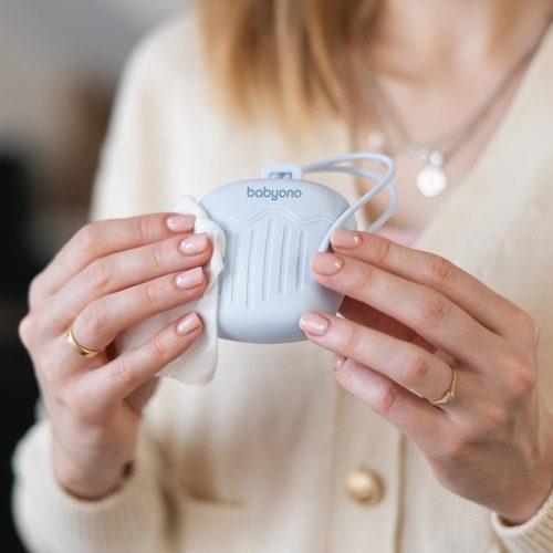 BabyOno cumitartó tok 2cuminak szilikon kék 1656/01