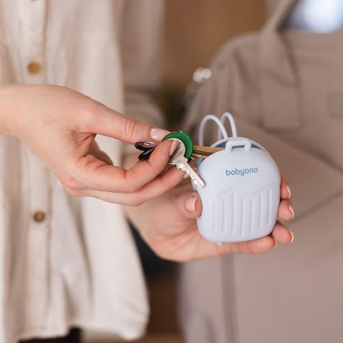 BabyOno cumitartó tok 2cuminak szilikon kék 1656/01