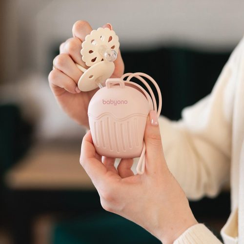 BabyOno cumitartó tok 2cuminak szilikon rózsaszín 1656/02
