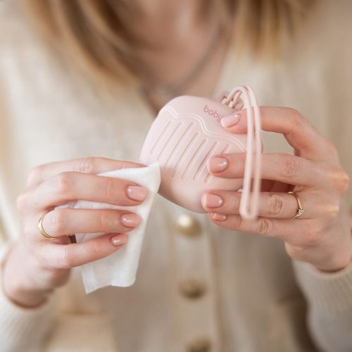 BabyOno cumitartó tok 2cuminak szilikon rózsaszín 1656/02