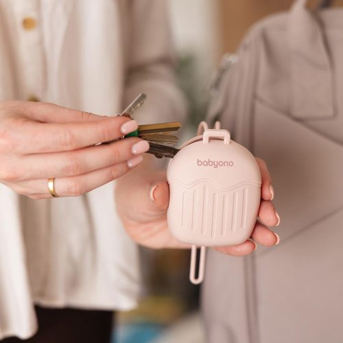 BabyOno cumitartó tok 2cuminak szilikon rózsaszín 1656/02