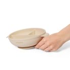 BabyOno babatányér - tapadó aljú, fedeles, 3 rekeszes bézs 1661/03