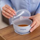 BabyOno babatányér - tapadó aljú, fedeles, mély kék 1662/01