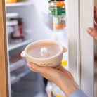 BabyOno babatányér - tapadó aljú, fedeles, mély bézs 1662/03