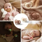 BabyOno játszócumi szimmetrikus szilikon dupla  Sweet Love 0-6 hó 1669/01