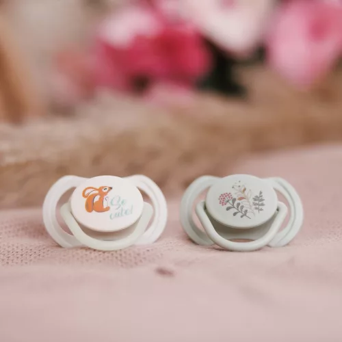 BabyOno játszócumi szimmetrikus szilikon dupla  So Cute 6-18 hó 1669/02