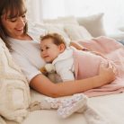 BabyOno babatakaró pamut/plüss kötött 75x100cm rózsaszín 1671/01