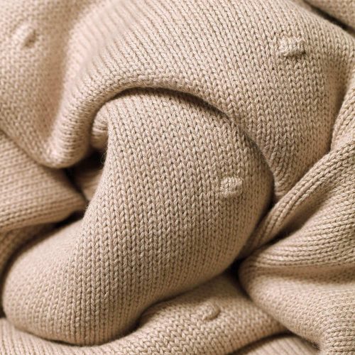 BabyOno babatakaró pamut/plüss kötött 75x100cm bézs 1671/02