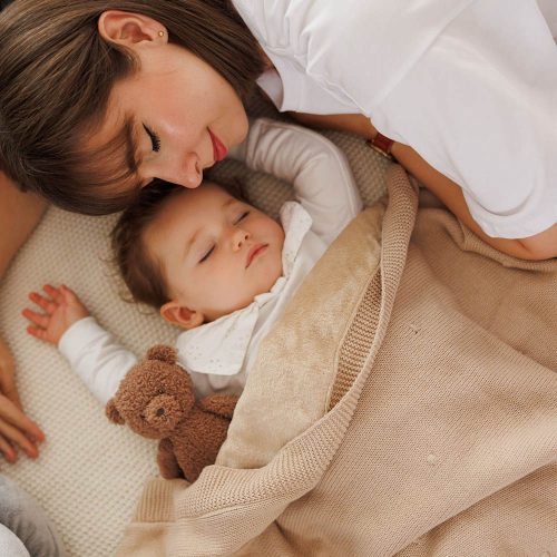 BabyOno babatakaró pamut/plüss kötött 75x100cm bézs 1671/02