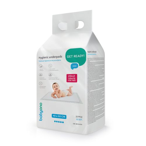 BabyOno pelenkázó alátét 20 plusz 2 db 40x60cm 513/22