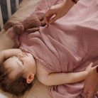 BabyOno babatakaró bambusz kötött 75x100cm rózsaszín 1674/01