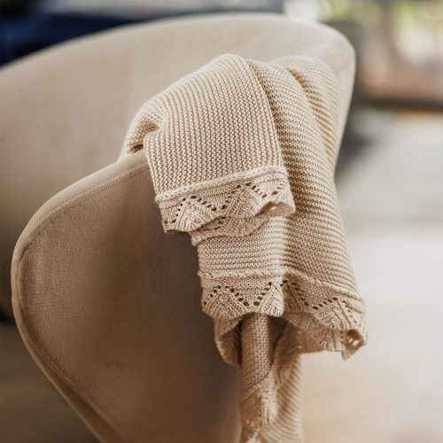 BabyOno babatakaró bambusz kötött 75x100cm bézs 1674/02