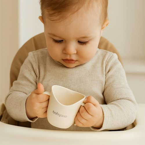 BabyOno tanulópohár - ergonómikus 6hó bézs 1463/09