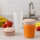 BabyOno tejtároló pohár fedéllel 4db 1028/01