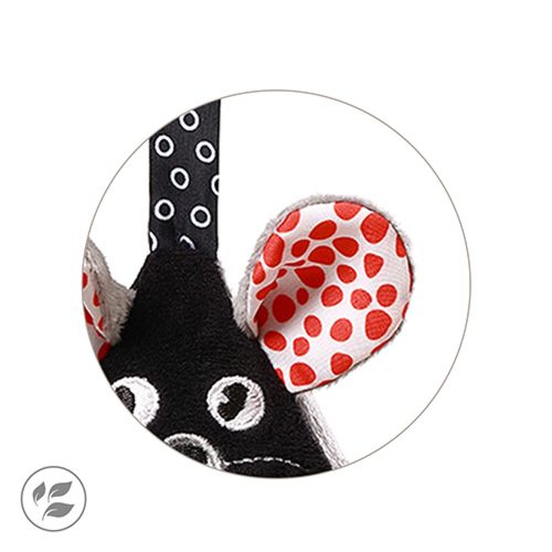 BabyOno függő csörgő kontrasztos színekkel MOUSE 1676
