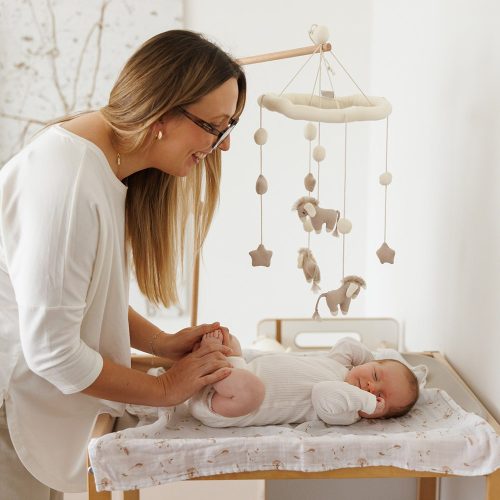 BabyOno textilpelenka színes 3db bambusz bézs 397/13