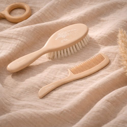 BabyOno fésű-kefe szuperpuha sörtékkel bézs 569/05