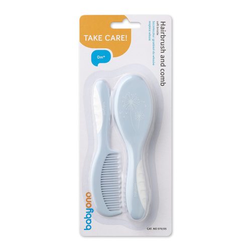 BabyOno fésű-kefe puha sörtékkel kék 570/05