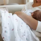 BabyOno textilpelenka színes 3db púderrózsaszín levélmintás 348/17