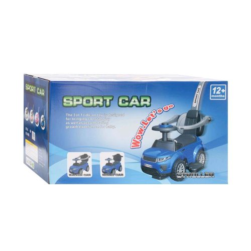 Baby Mix bébitaxi tolókarral 3in1 Sport Car rózsaszín 