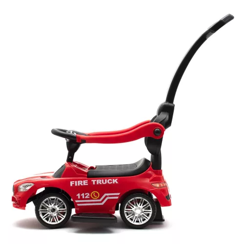 Baby Mix bébitaxi zenélő vezetőrúddal TÛZOLTÓ piros