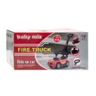 Baby Mix bébitaxi zenélő vezetőrúddal TÛZOLTÓ piros