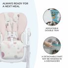 Kinderkraft etetőszék Yummy pink