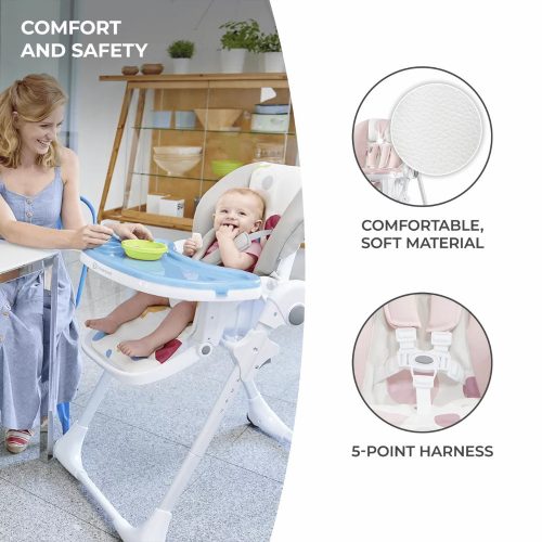 Kinderkraft etetőszék Yummy pink