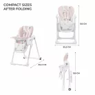Kinderkraft etetőszék Yummy pink