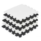 Kinderkraft szivacspuzzle szőnyeg Luno 30db fekete-fehér