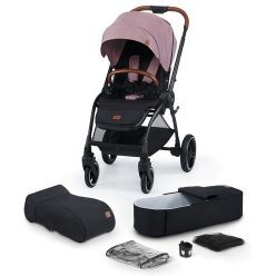   Kinderkraft babakocsi többfunkciós Evolution Cocoon 2in1 puha mózessel Mauvelous pink