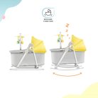 Kinderkraft 5in1 bölcső-babaágy-hinta-pihenőszék-szék - Unimo Up sárga