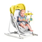 Kinderkraft 5in1 bölcső-babaágy-hinta-pihenőszék-szék - Unimo Up sárga