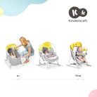 Kinderkraft 5in1 bölcső-babaágy-hinta-pihenőszék-szék - Unimo Up sárga